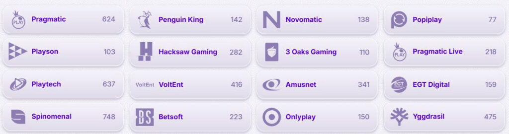 best providers robocat casino